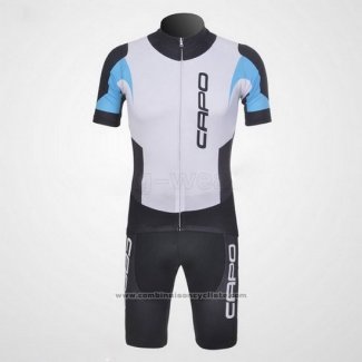 2011 Maillot Cyclisme Capo Noir et Blanc 5 Manches Courtes et Cuissard